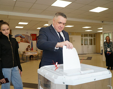 Глава г.о. Саранск Игорь Асабин проголосовал на выборах Президента России
